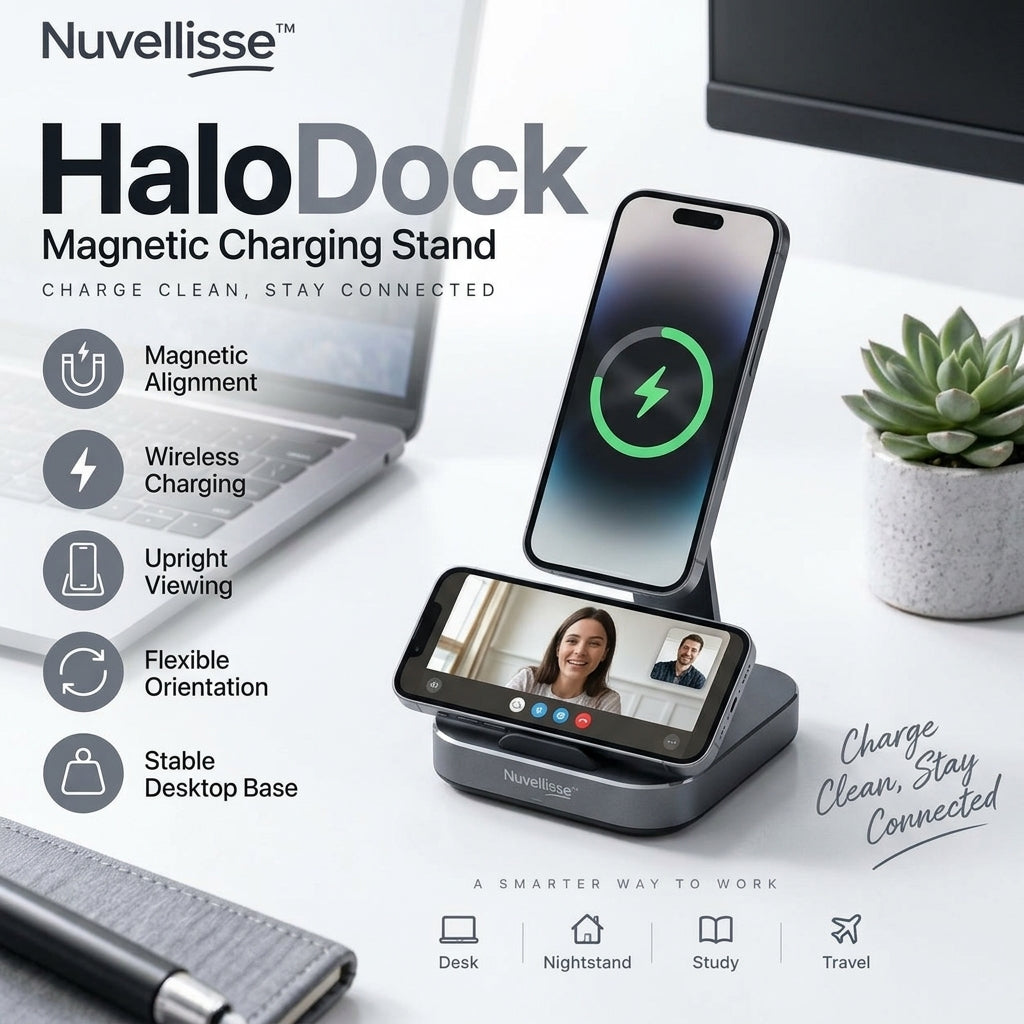 Nuvellisse™ HaloDock Magnetic Charging Stand
