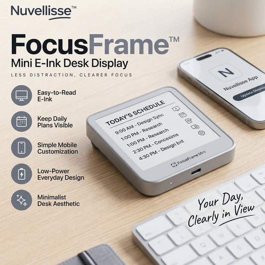 Nuvellisse™ FocusFrame Mini E-Ink Desk Display