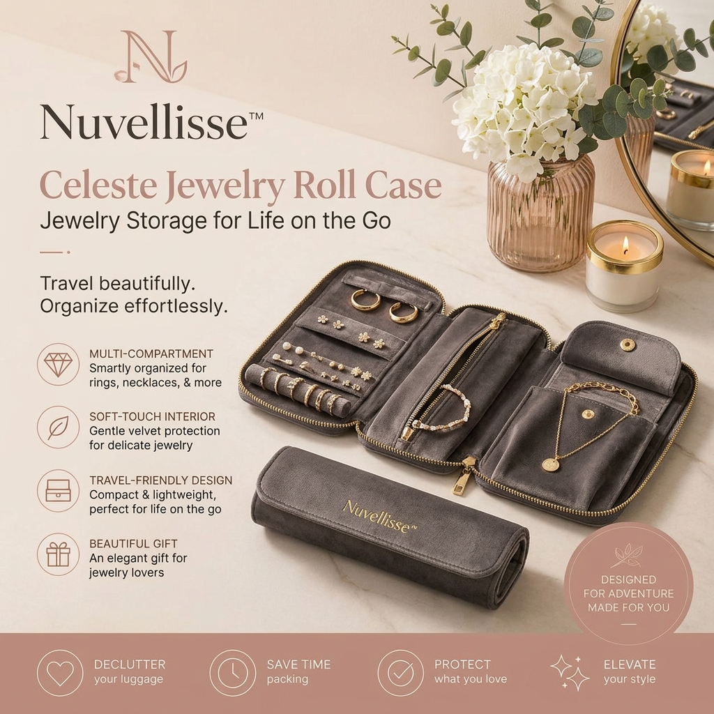 Nuvellisse™ Celeste Jewelry Roll Case
