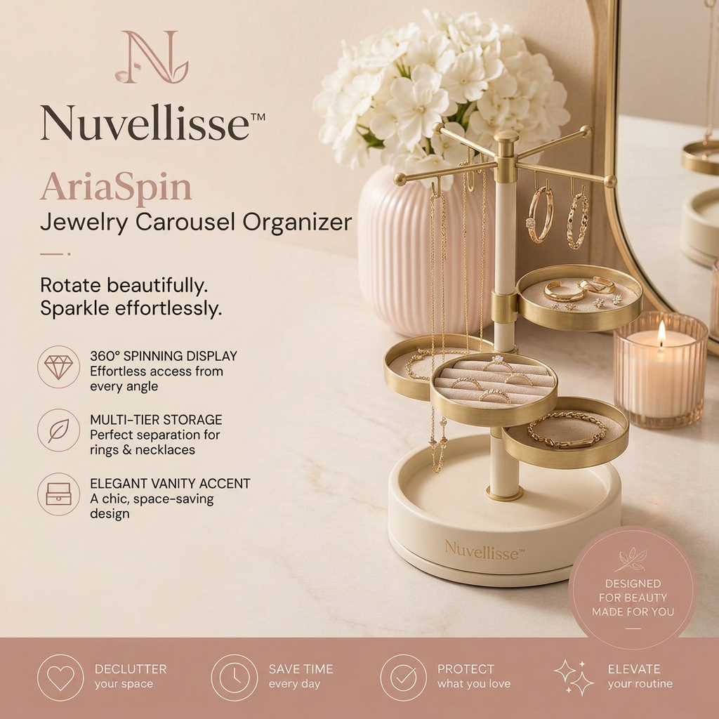 Nuvellisse™ AriaSpin Jewelry Carousel Organizer