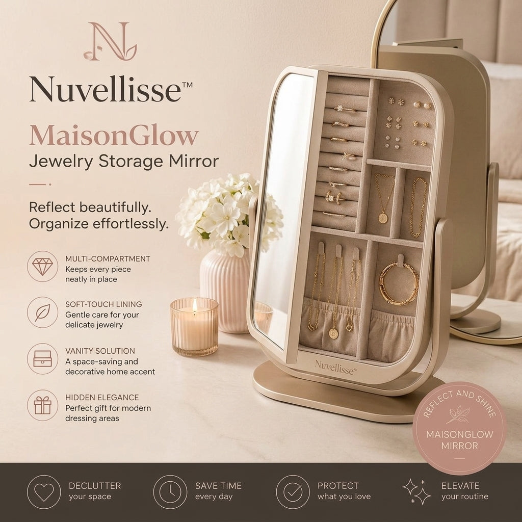 Nuvellisse™ MaisonGlow Jewelry Storage Mirror