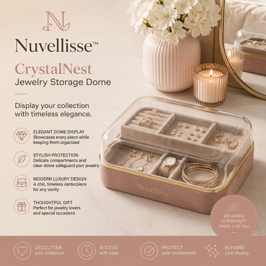 Nuvellisse™ CrystalNest Jewelry Storage Dome